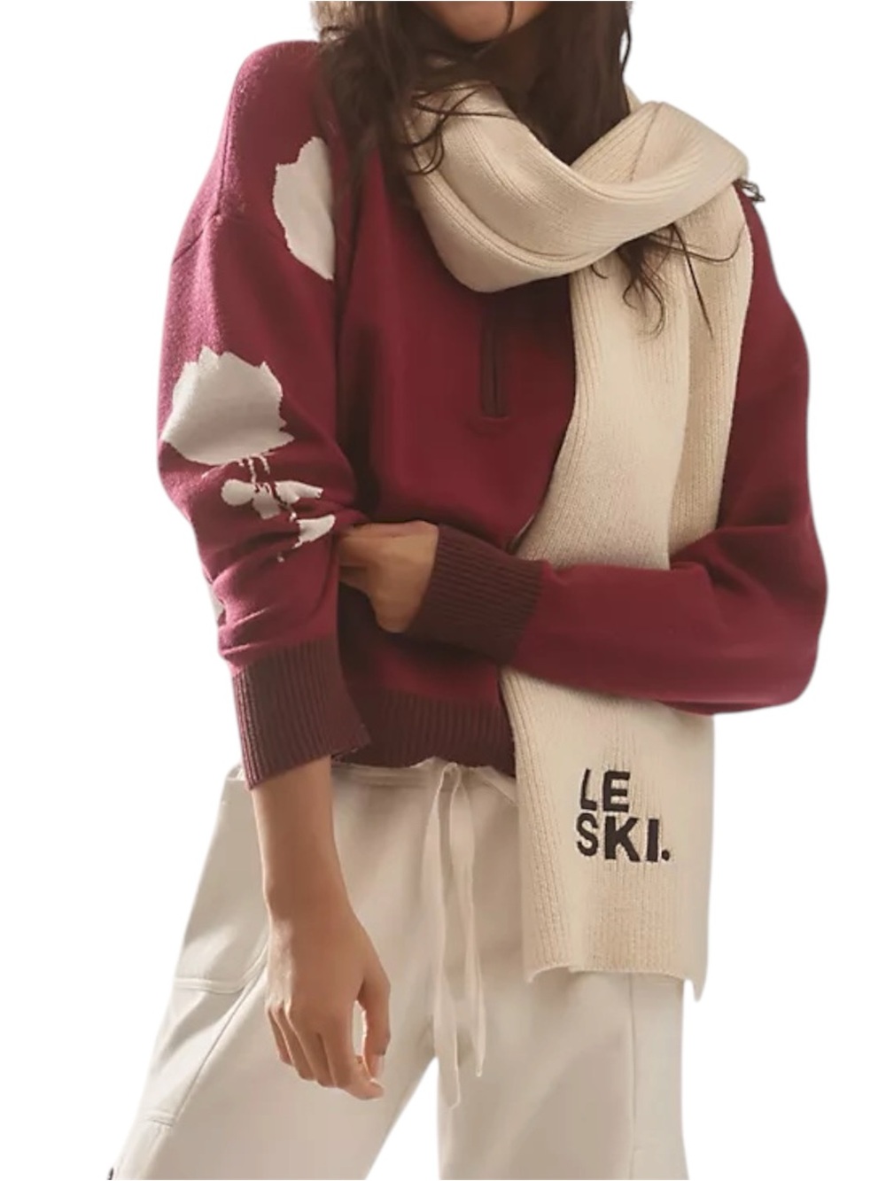 Anthropologie Montana Mock-Neck Half-Zip Sweater by Maeve